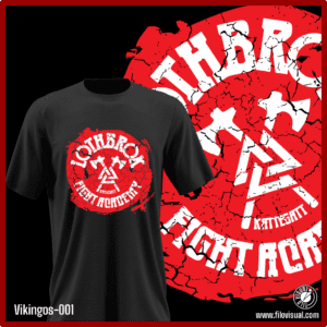 Vikingos-001 - Diseño de Vikingos Serie - Remera de Algodón