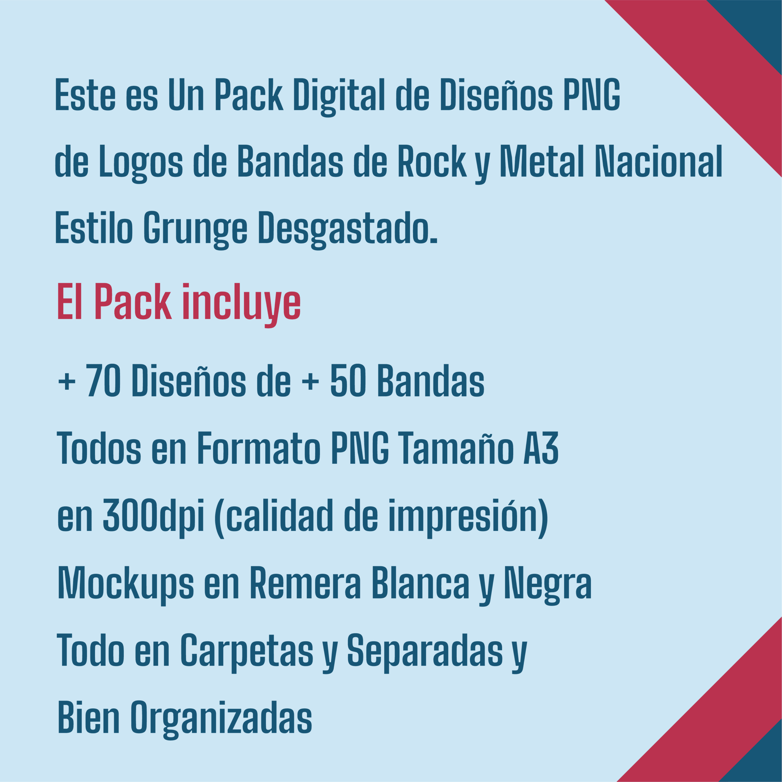 Pack PNG de Rock y Metal Nacional - Logos estilo Grunge Desgastado - Image 2