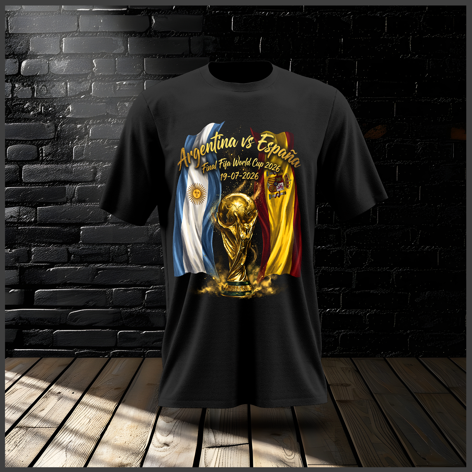 Pack SEMITONOS DTF para Remeras Messi Maradona Mundial 2026 + Final Argentina vs España - Image 2